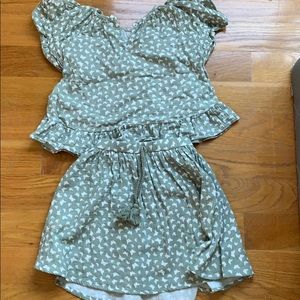 Rylee and cru set top + mini skirt